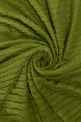 Diagonal Pleated Scarf with Frayed Edge - Majestico Gifts